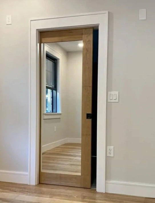 Glass Pocket Door Bathroom